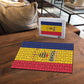 Chad Puzzle Coat Of Arms - Flag Style