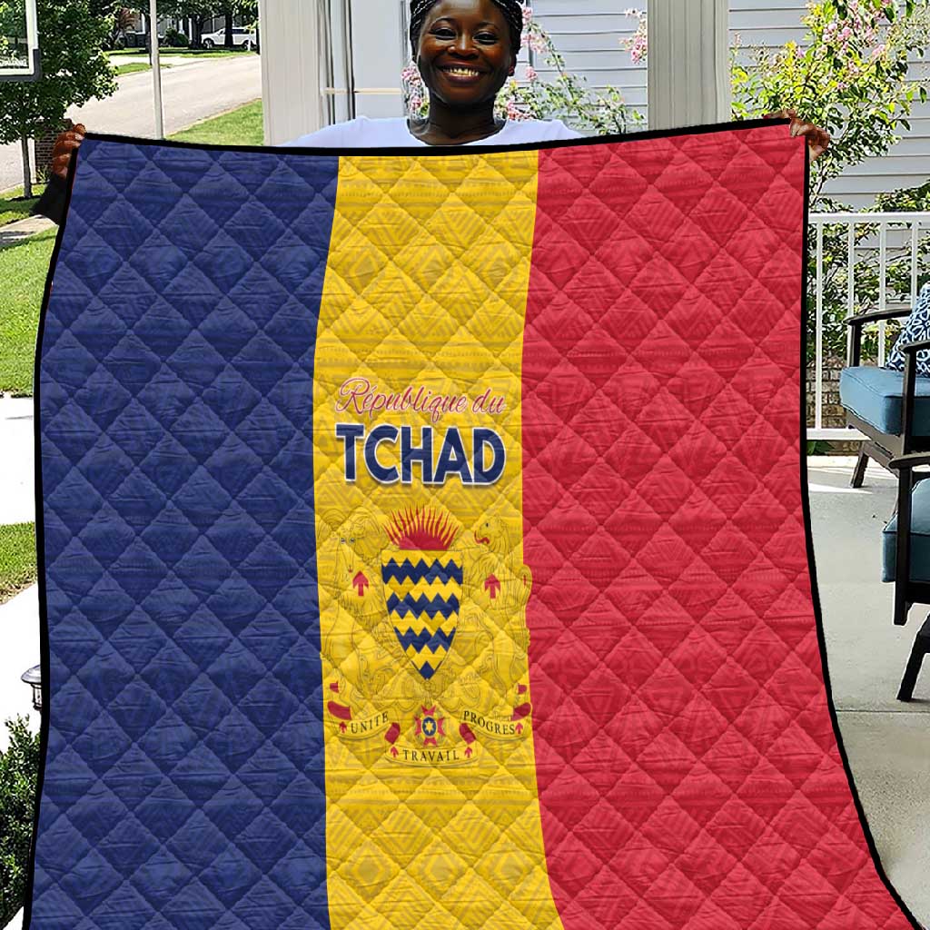 Chad Flag Style Quilt African Pattern - African Pride