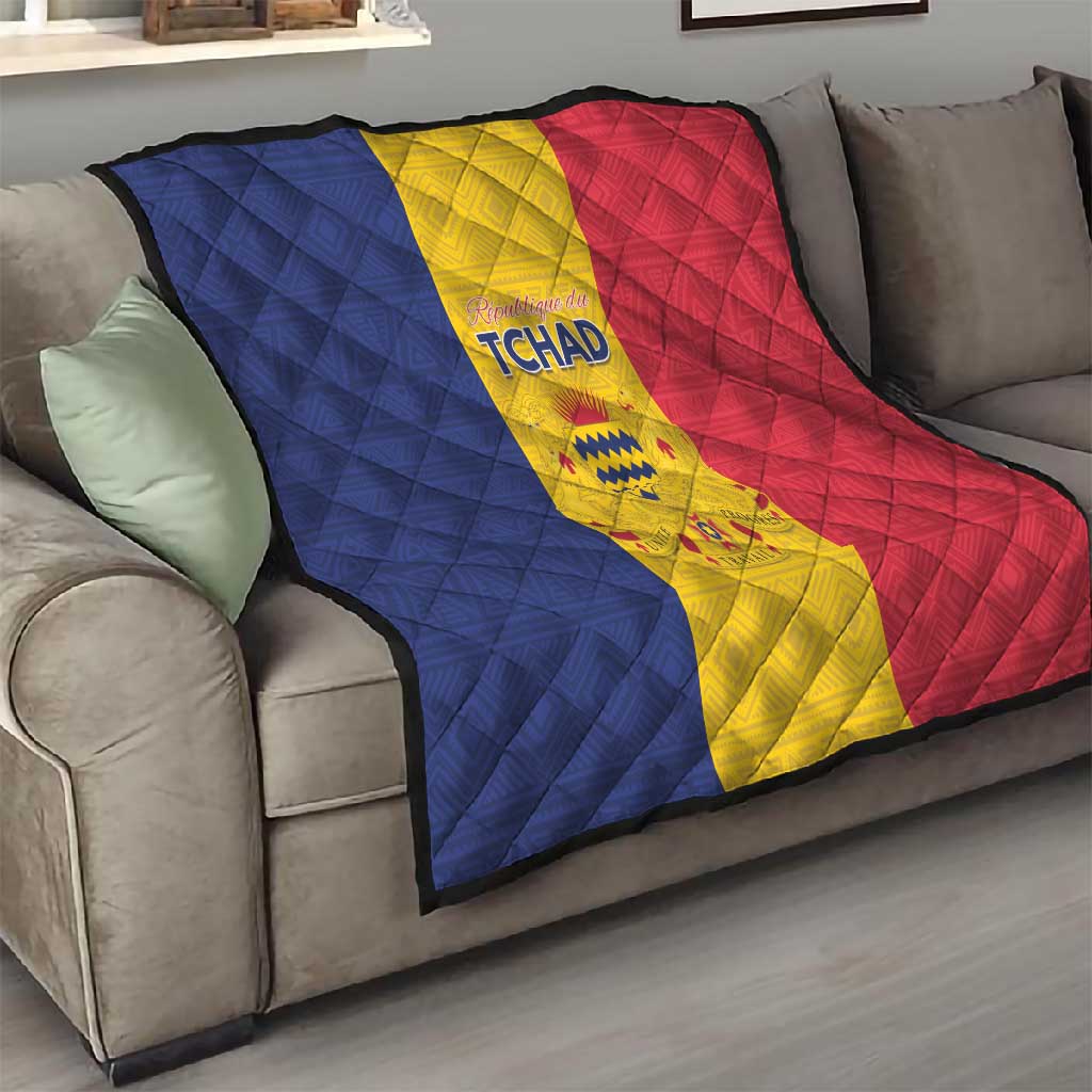 Chad Flag Style Quilt African Pattern - African Pride