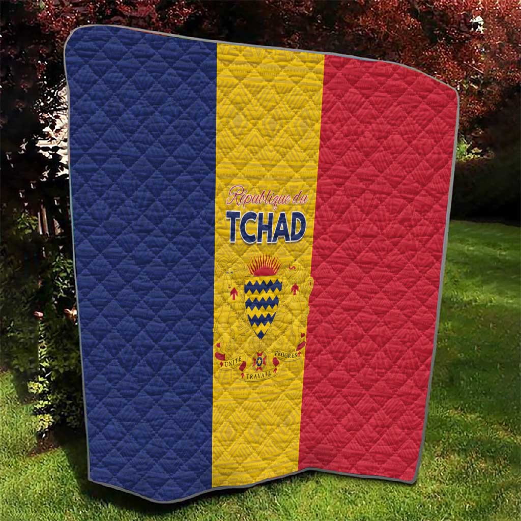 Chad Flag Style Quilt African Pattern - African Pride