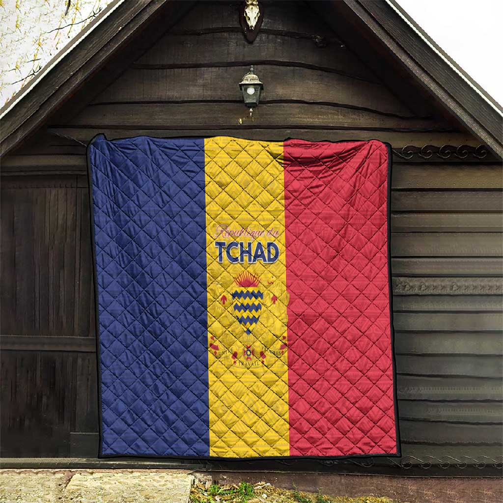 Chad Flag Style Quilt African Pattern - African Pride
