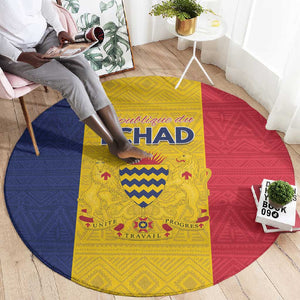 Chad Flag Style Round Carpet African Pattern - African Pride