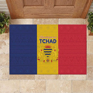 Chad Flag Style Rubber Doormat African Pattern - African Pride