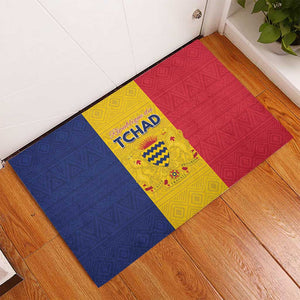 Chad Flag Style Rubber Doormat African Pattern - African Pride