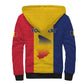Personalized Chad Flag Style Sherpa Hoodie African Pattern - African Pride