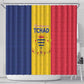 Chad Flag Style Shower Curtain African Pattern - African Pride