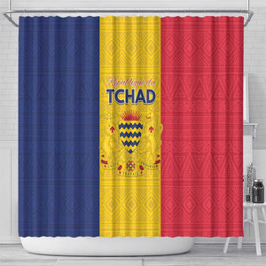 Chad Flag Style Shower Curtain African Pattern - African Pride