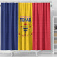 Chad Flag Style Shower Curtain African Pattern - African Pride
