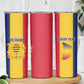 Personalized Chad Flag Style Skinny Tumbler African Pattern - African Pride