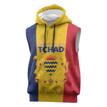 Personalized Chad Flag Style Sleeveless Hoodie African Pattern - African Pride