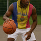 Personalized Chad Flag Style Sleeveless Hoodie African Pattern - African Pride