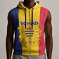 Personalized Chad Flag Style Sleeveless Zip Hoodie African Pattern - African Pride