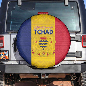 Chad Flag Style Spare Tire Cover African Pattern - African Pride