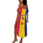 Personalized Chad Flag Style Summer Maxi Dress African Pattern - African Pride
