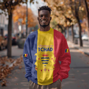 Personalized Chad Flag Style Sweatshirt African Pattern - African Pride