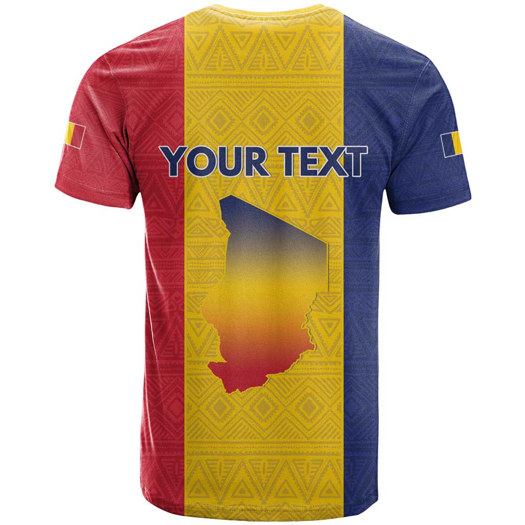 Personalized Chad Flag Style T shirt African Pattern - African Pride