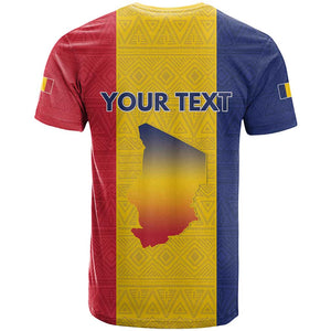 Personalized Chad Flag Style T shirt African Pattern - African Pride