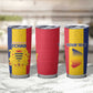 Personalized Chad Flag Style Tumbler Cup African Pattern - African Pride