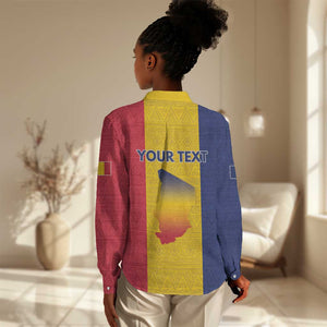 Personalized Chad Flag Style Women Casual Shirt African Pattern - African Pride