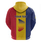 Personalized Chad Flag Style Zip Hoodie African Pattern - African Pride