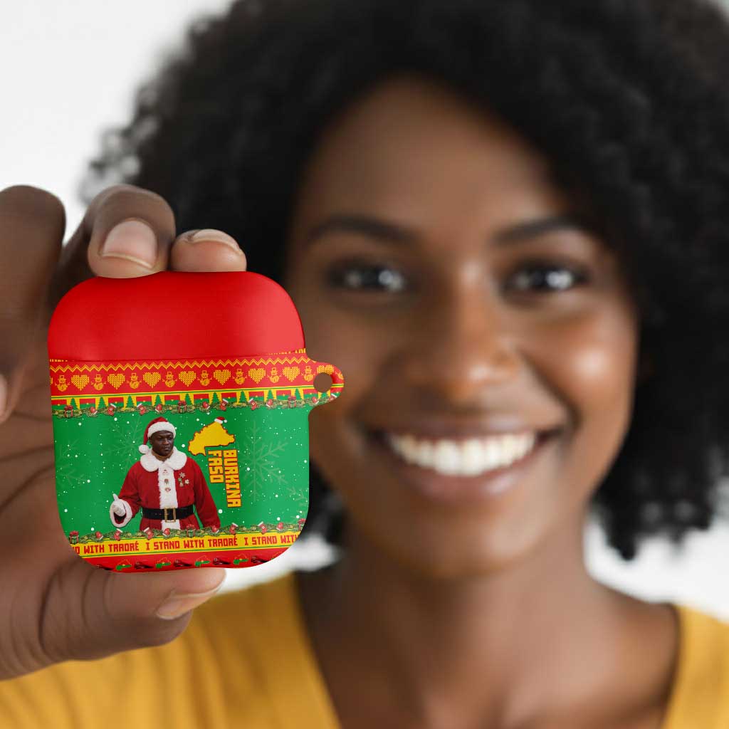 Burkina Faso Christmas AirPods Case I Stand With Traore