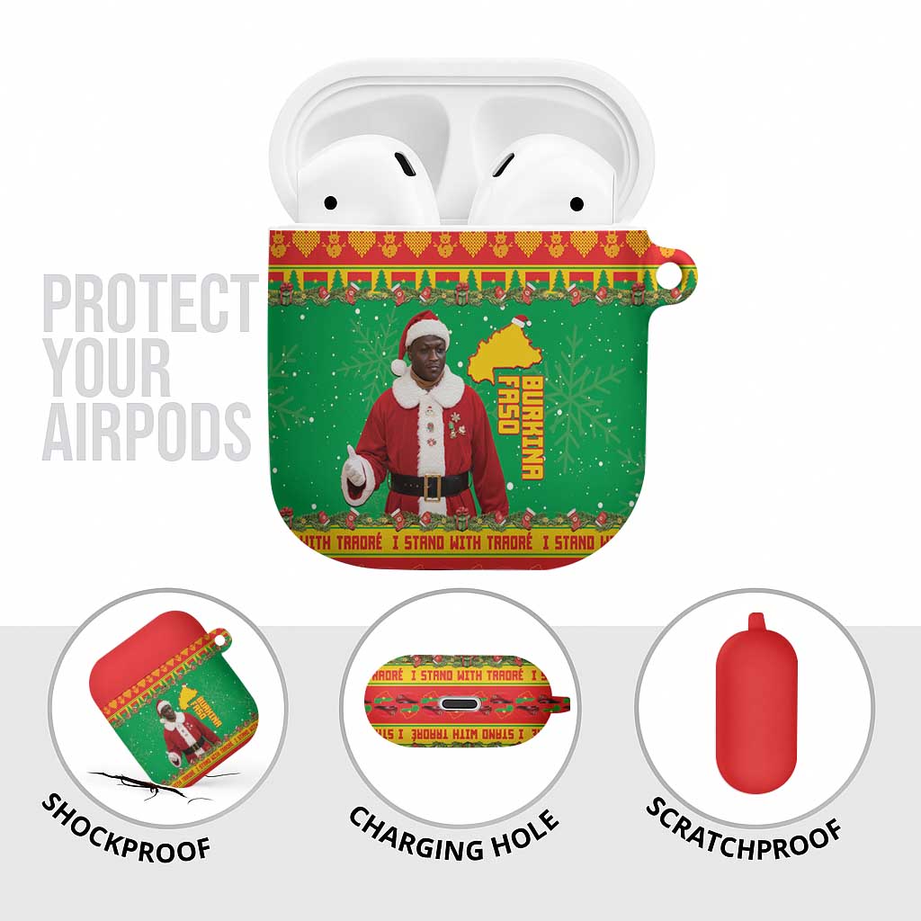 Burkina Faso Christmas AirPods Case I Stand With Traore