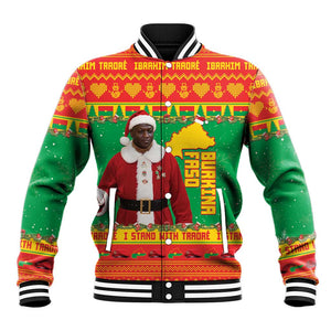 Afro Burkina Faso Christmas Spirit Baseball Jacket Stand With Traore Stand With Hope - African Pride