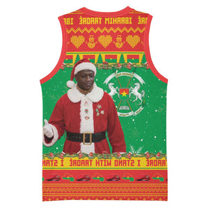 Afro Burkina Faso Christmas Spirit Basketball Jersey Stand With Traore Stand With Hope - African Pride