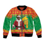 Afro Burkina Faso Christmas Spirit Bomber Jacket Stand With Traore Stand With Hope - African Pride