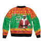 Afro Burkina Faso Christmas Spirit Bomber Jacket Stand With Traore Stand With Hope - African Pride