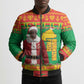 Burkina Faso Christmas Bomber Puffer Jacket I Stand With Traore