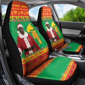 Afro Burkina Faso Christmas Spirit Car Seat Cover Stand With Traore Stand With Hope - African Pride