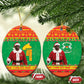 Afro Christmas in Burkina Faso Ibrahim Traore Ceramic Ornament Merry Christmas - African Pride