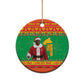 Afro Christmas in Burkina Faso Ibrahim Traore Ceramic Ornament Merry Christmas - African Pride