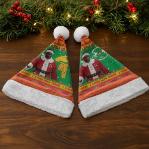 Afro Christmas in Burkina Faso Ibrahim Traore Christmas Santa Hat Merry Christmas - African Pride