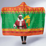 Afro Burkina Faso Christmas Spirit Hooded Blanket Stand With Traore Stand With Hope - African Pride