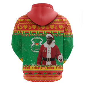 Afro Burkina Faso Christmas Spirit Hoodie Stand With Traore Stand With Hope - African Pride