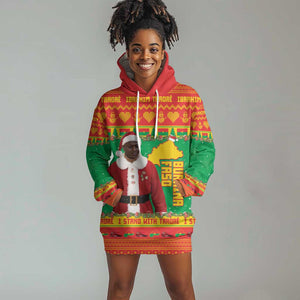 Afro Burkina Faso Christmas Spirit Hoodie Dress Stand With Traore Stand With Hope - African Pride
