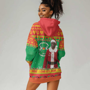 Afro Burkina Faso Christmas Spirit Hoodie Dress Stand With Traore Stand With Hope - African Pride