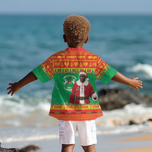 Afro Burkina Faso Christmas Spirit Kid Hawaiian Shirt Stand With Traore Stand With Hope - African Pride