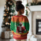 Afro Christmas in Burkina Faso Ibrahim Traore Kid Ugly Christmas Sweater Merry Christmas - African Pride