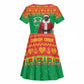 Afro Burkina Faso Christmas Spirit Kid Short Sleeve Dress Stand With Traore Stand With Hope - African Pride