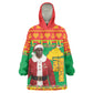 Afro Burkina Faso Christmas Spirit Kid Wearable Blanket Hoodie Stand With Traore Stand With Hope - African Pride