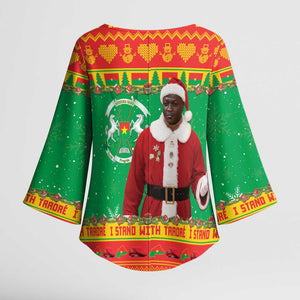Burkina Faso Christmas Kimono Sleeve Blouse I Stand With Traore