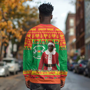 Afro Burkina Faso Christmas Spirit Long Sleeve Shirt Stand With Traore Stand With Hope - African Pride