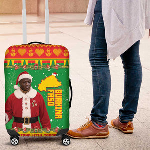 Afro Burkina Faso Christmas Spirit Luggage Cover Stand With Traore Stand With Hope - African Pride