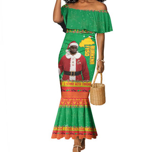 Afro Burkina Faso Christmas Spirit Mermaid Dress Stand With Traore Stand With Hope - African Pride