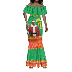 Afro Burkina Faso Christmas Spirit Mermaid Dress Stand With Traore Stand With Hope - African Pride