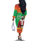 Afro Burkina Faso Christmas Spirit Off The Shoulder Long Sleeve Dress Stand With Traore Stand With Hope - African Pride