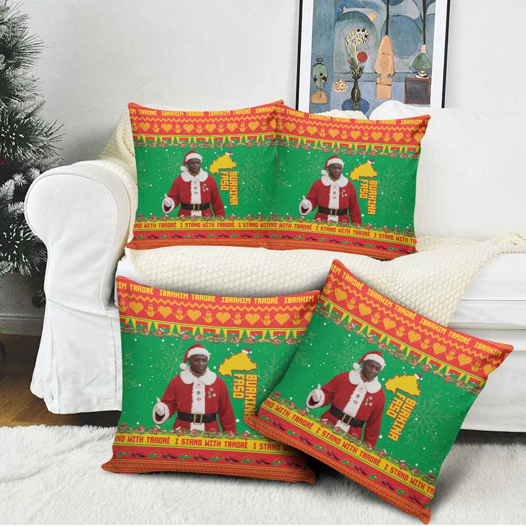 Burkina Faso Christmas Pillow Cover I Stand With Traore